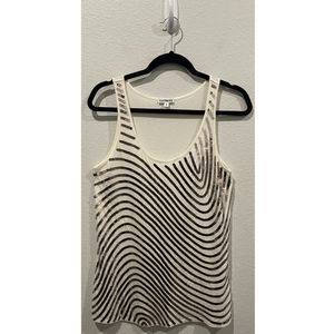 EXPRESS Beige Sequin Sleeveless Tank Blouse